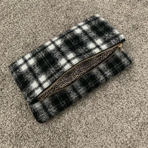 Flannel BP fold over clutch